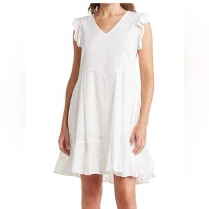 Raga Zoya flutter Sleeve Ruffle Dress breezy dress crafted comfortable